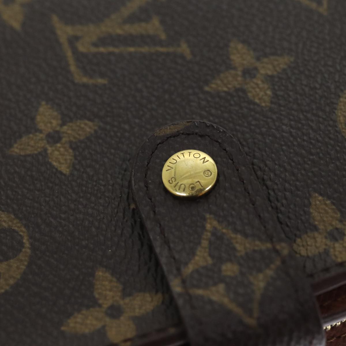 LOUIS VUITTON Monogram Compact Zip Wallet M61667 LV Auth 72892