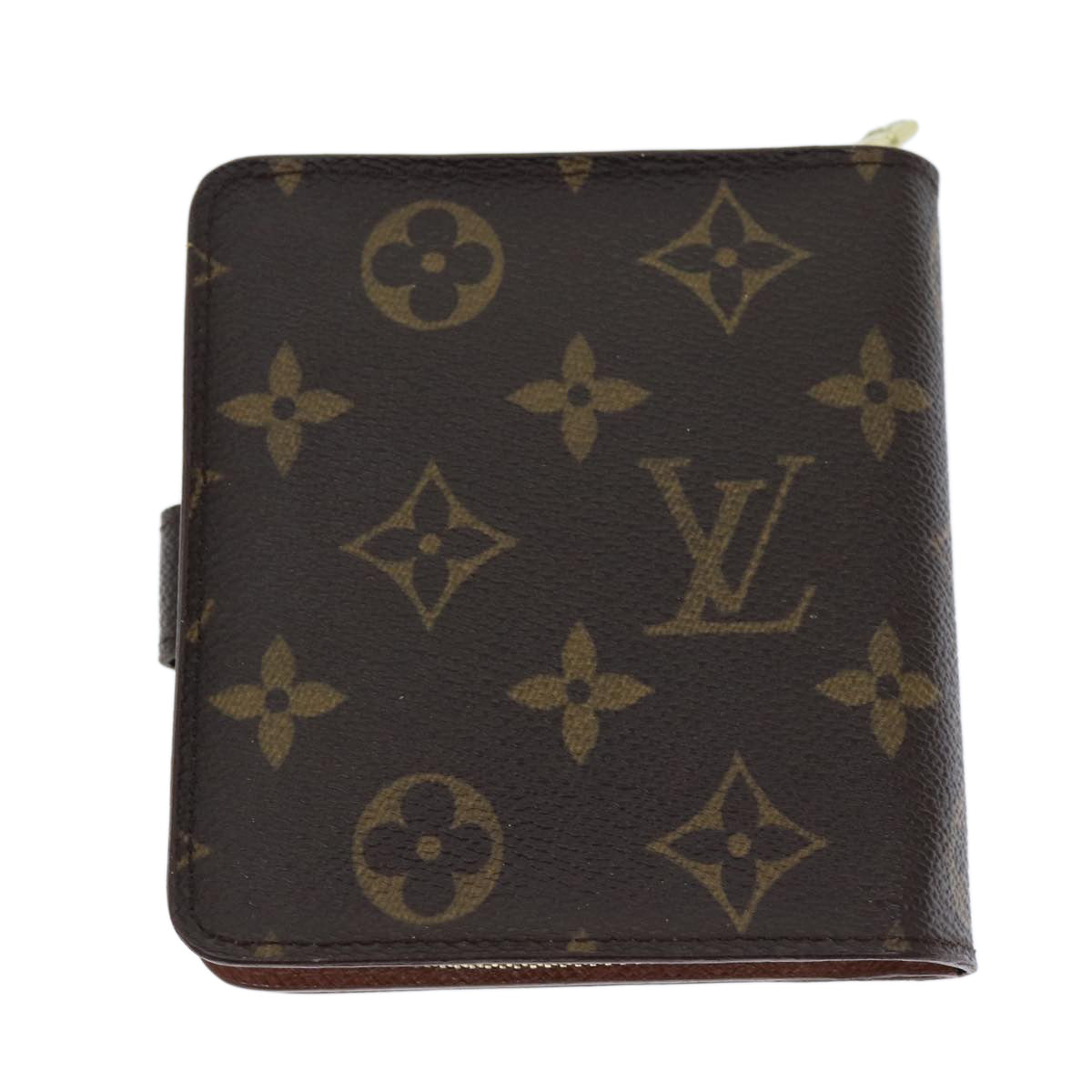 LOUIS VUITTON Monogram Compact Zip Wallet M61667 LV Auth 72892 - 0