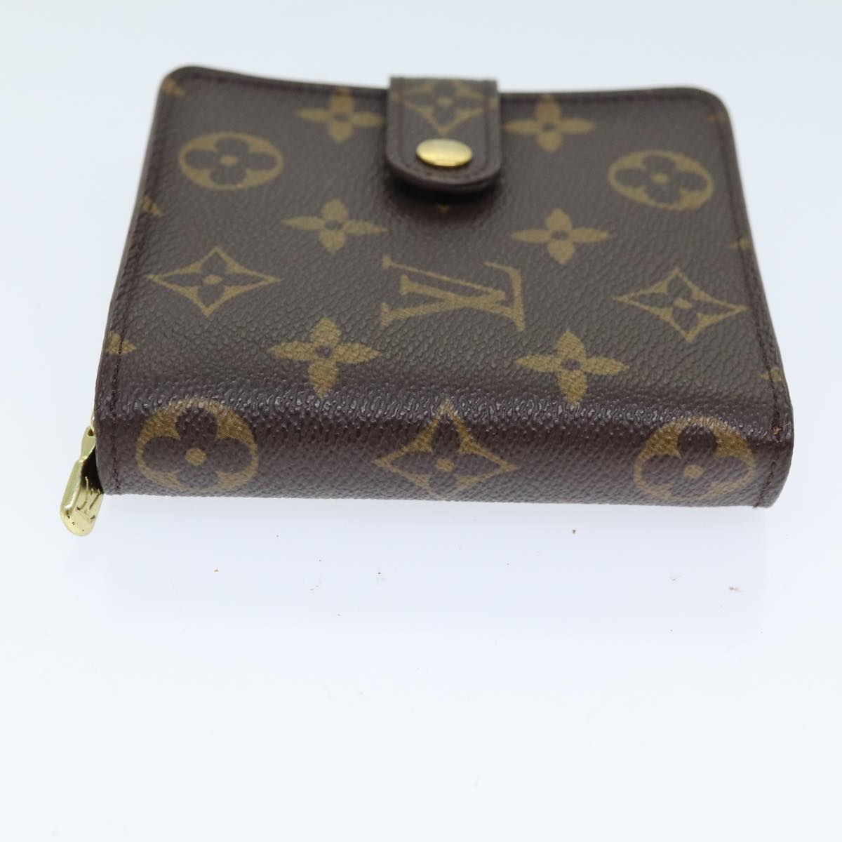 LOUIS VUITTON Monogram Compact Zip Wallet M61667 LV Auth 72892