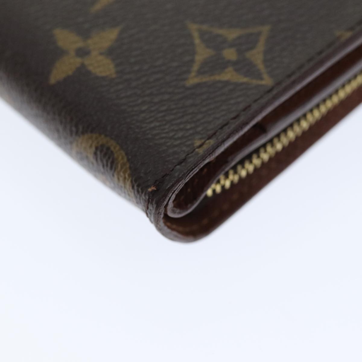 LOUIS VUITTON Monogram Compact Zip Wallet M61667 LV Auth 72892