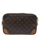 LOUIS VUITTON Monogram Compiegne 28 Clutch Bag M51845 LV Auth 72900-2
