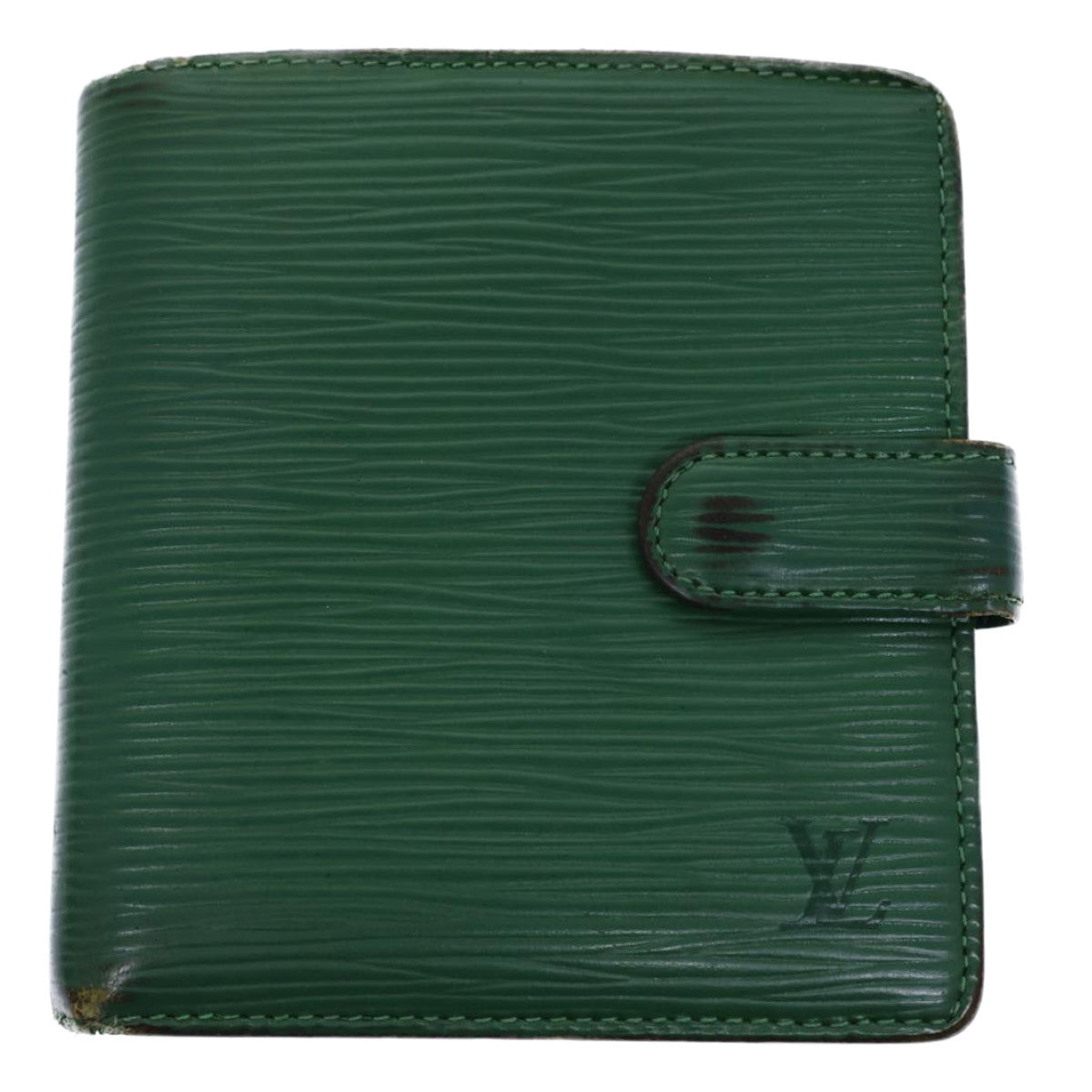 LOUIS VUITTON Epi Wallet Green LV Auth 72940