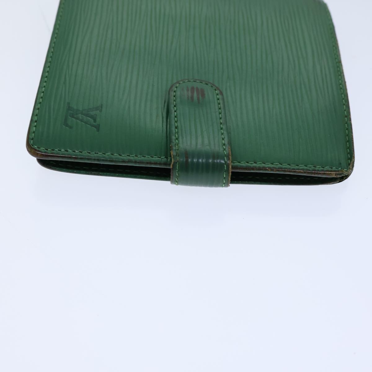 LOUIS VUITTON Epi Wallet Green LV Auth 72940