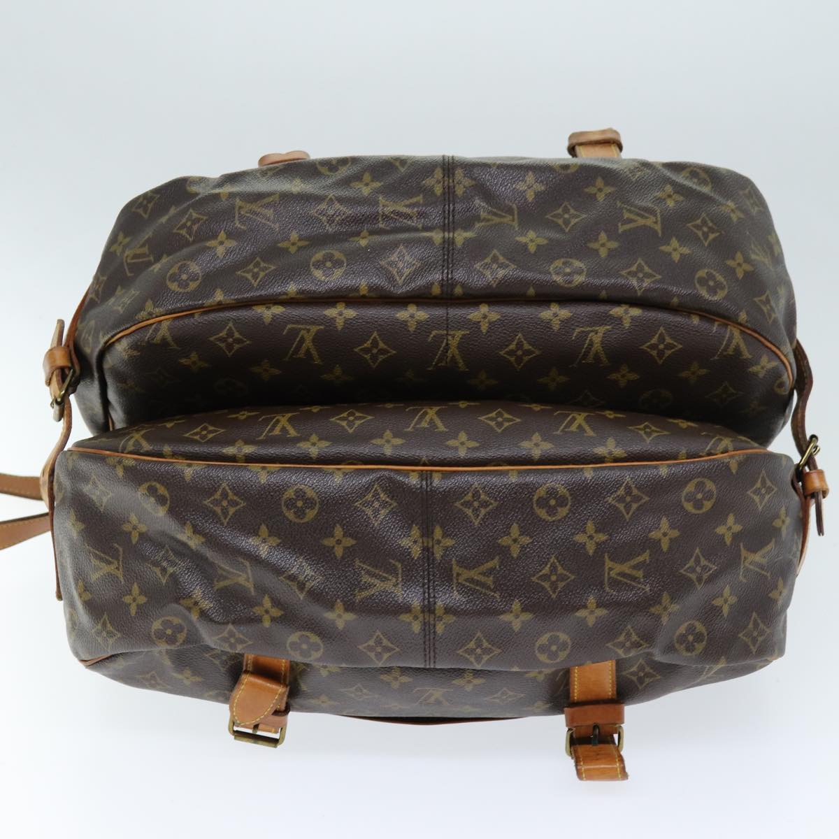 LOUIS VUITTON Monogram Saumur 43 Shoulder Bag M42252 LV Auth 72952