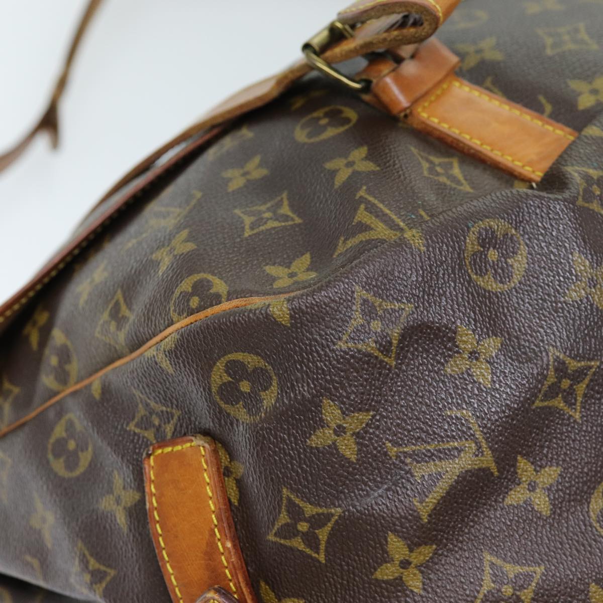 LOUIS VUITTON Monogram Saumur 43 Shoulder Bag M42252 LV Auth 72952