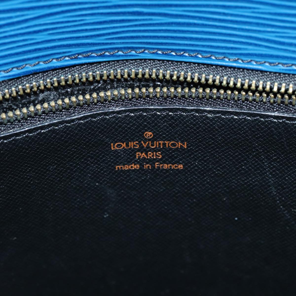 LOUIS VUITTON Epi Saint Cloud GM Shoulder Bag Blue M52195 LV Auth 73000