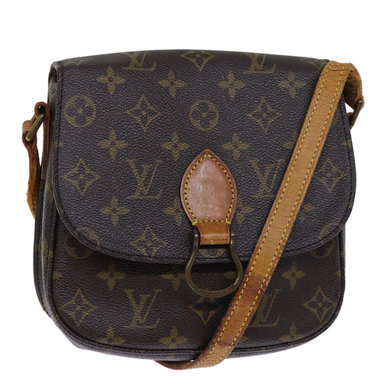 LOUIS VUITTON Monogram Saint Cloud MM Shoulder Bag M51243 LV Auth 73001