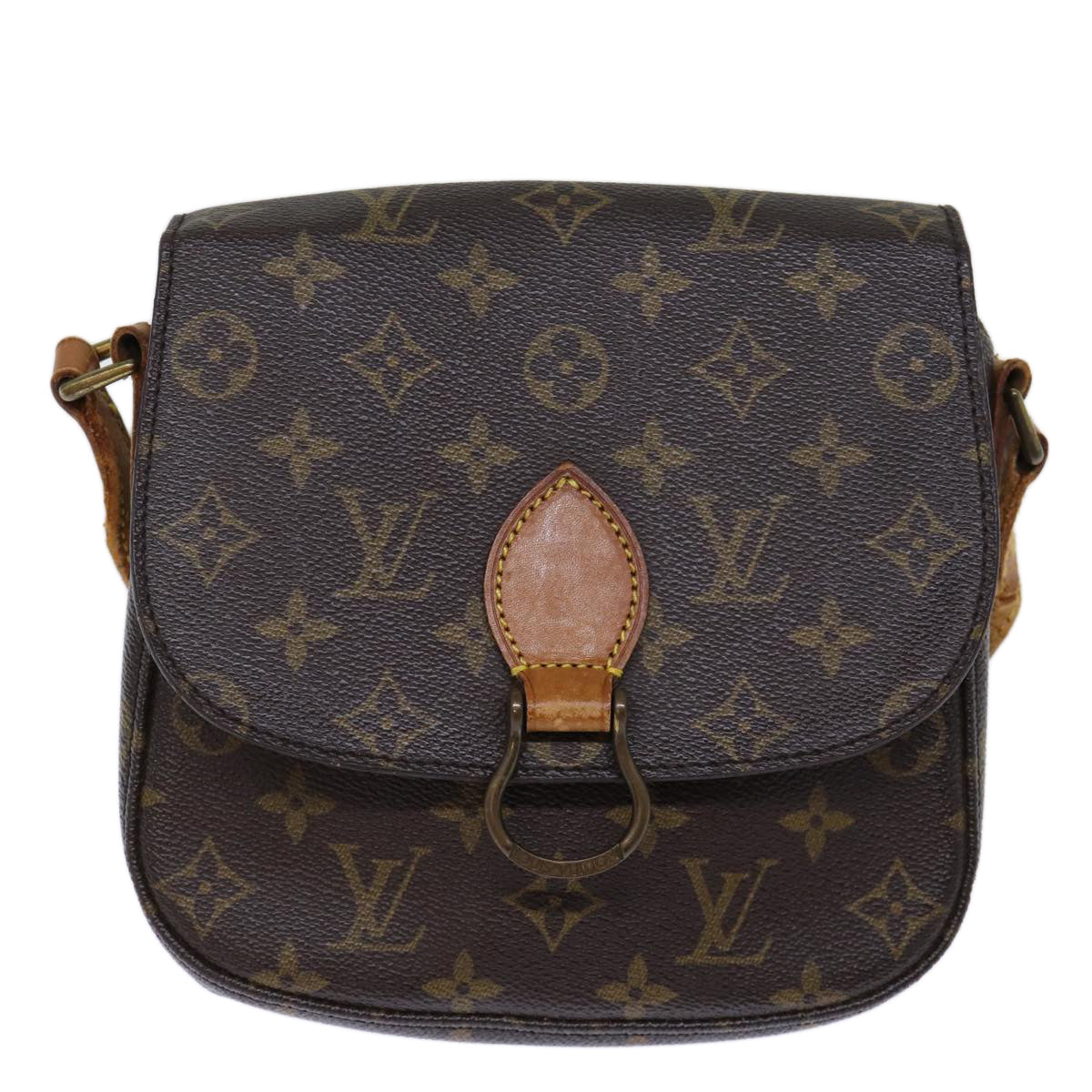 LOUIS VUITTON Monogram Saint Cloud MM Shoulder Bag M51243 LV Auth 73001