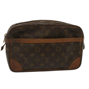 LOUIS VUITTON Monogram Compiegne 28 Clutch Bag M51845 LV Auth 73002