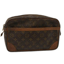 LOUIS VUITTON Monogram Compiegne 28 Clutch Bag M51845 LV Auth 73002-1