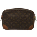 LOUIS VUITTON Monogram Compiegne 28 Clutch Bag M51845 LV Auth 73002-2