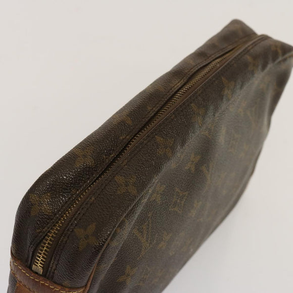 LOUIS VUITTON Monogram Compiegne 28 Clutch Bag M51845 LV Auth 73002