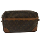 LOUIS VUITTON Monogram Compiegne 28 Clutch Tasche M51845 LV Auth 73004-1