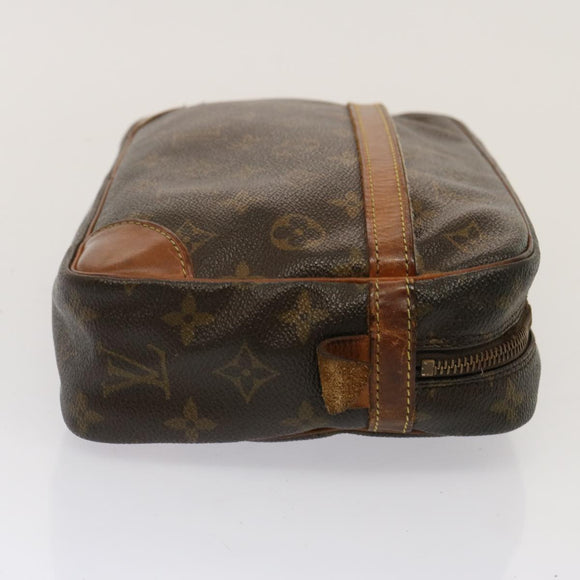 LOUIS VUITTON Monogram Compiegne 28 Clutch Tasche M51845 LV Auth 73004