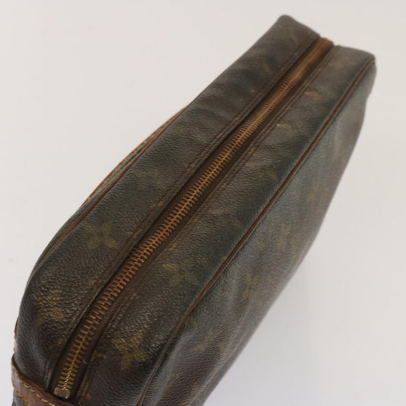 LOUIS VUITTON Monogram Compiegne 28 Clutch Tasche M51845 LV Auth 73004