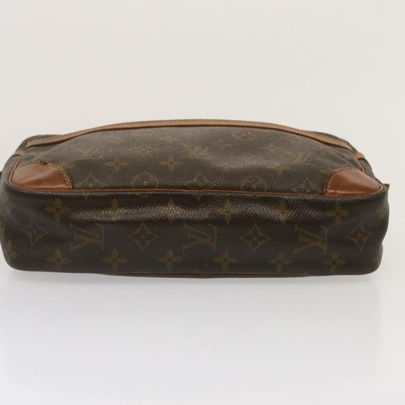 LOUIS VUITTON Monogram Compiegne 28 Clutch Tasche M51845 LV Auth 73004