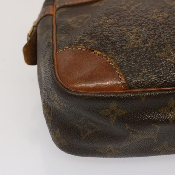 LOUIS VUITTON Monogram Compiegne 28 Clutch Tasche M51845 LV Auth 73004