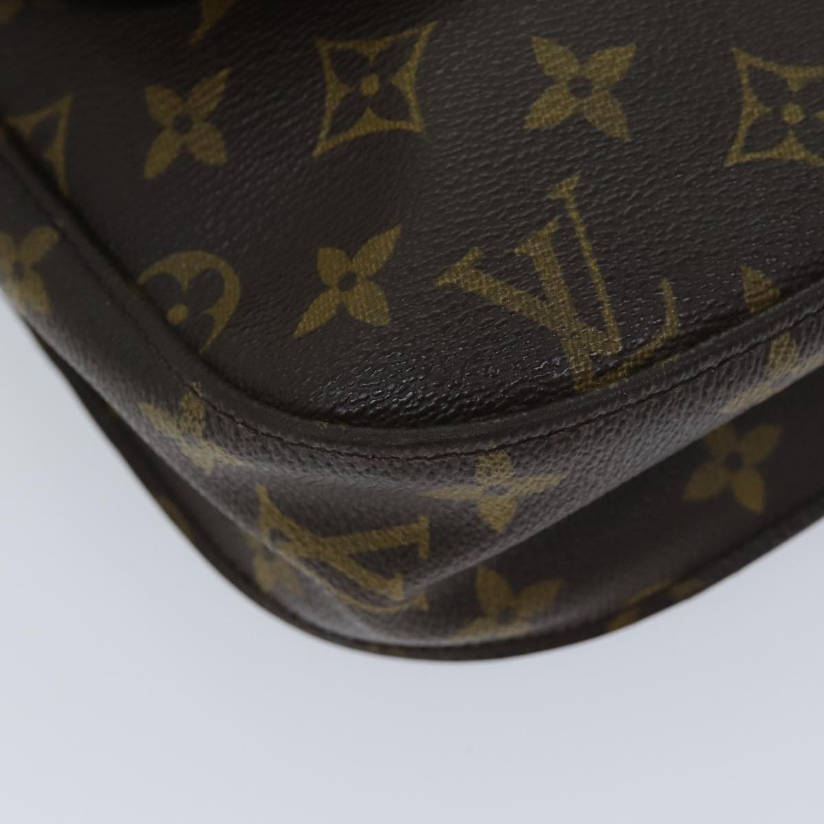 LOUIS VUITTON Monogram Saint Cloud GM Shoulder Bag M51242 LV Auth 73005