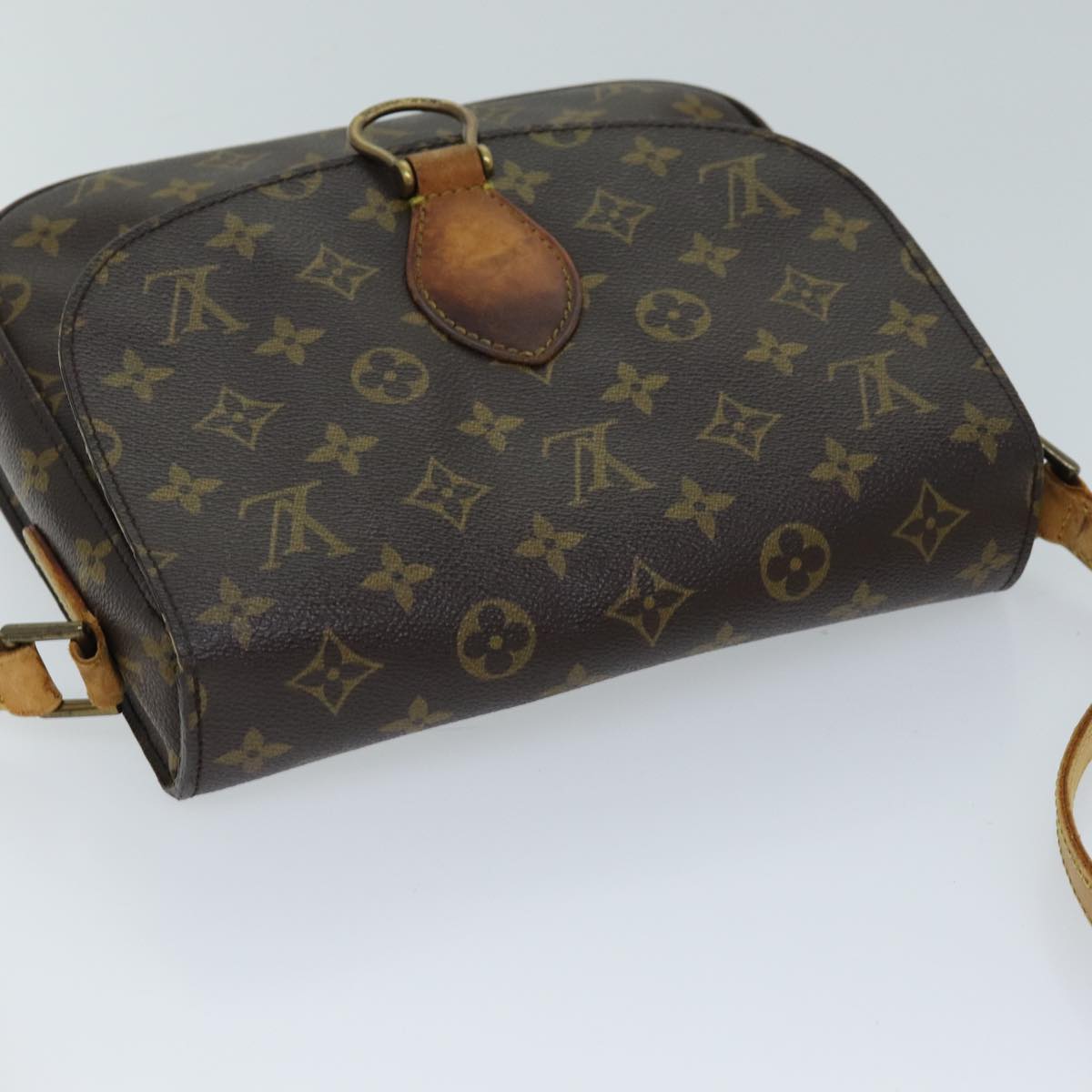 LOUIS VUITTON Monogram Saint Cloud GM Shoulder Bag M51242 LV Auth 73005