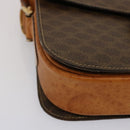 CELINE Macadam Canvas Schoudertas PVC Bruin Auth 73006-14
