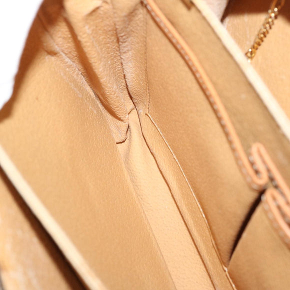 CELINE Macadam Canvas Schoudertas PVC Bruin Auth 73006