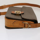 CELINE Macadam Canvas Schoudertas PVC Bruin Auth 73006-4