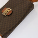 CELINE Macadam Canvas Schoudertas PVC Bruin Auth 73006-6