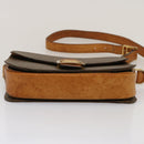 CELINE Macadam Canvas Schoudertas PVC Bruin Auth 73006-5