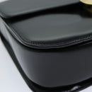 CELINE Hand Bag Leather 2way Black Auth 73008V-15