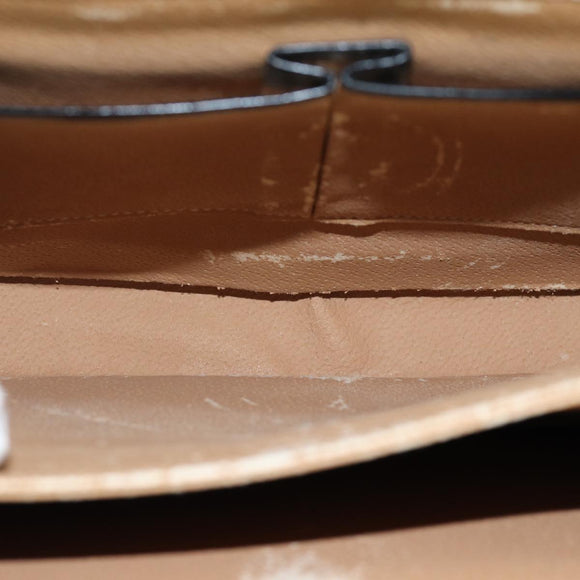 CELINE Hand Bag Leather 2way Black Auth 73008V