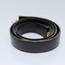 CELINE Hand Bag Leather 2way Black Auth 73008V-11