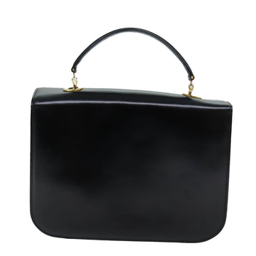 CELINE Hand Bag Leather 2way Black Auth 73008V - 0