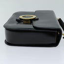 CELINE Hand Bag Leather 2way Black Auth 73008V-21