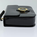 CELINE Hand Bag Leather 2way Black Auth 73008V-3