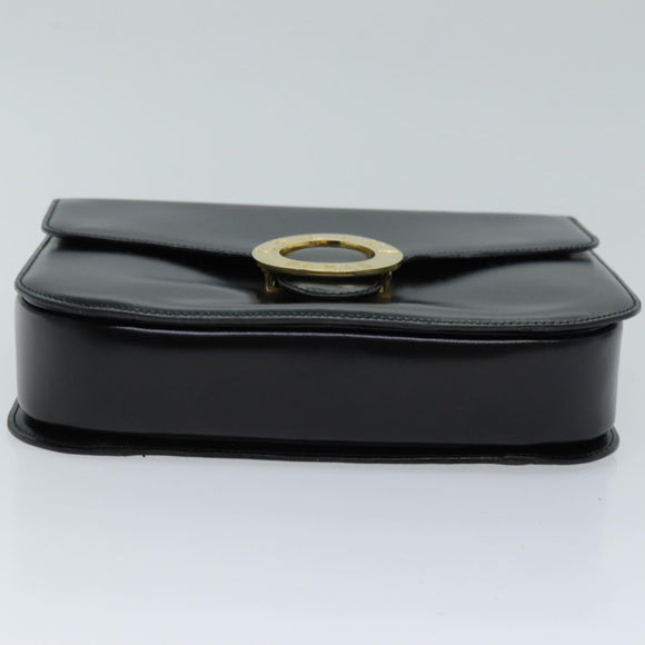 CELINE Hand Bag Leather 2way Black Auth 73008V