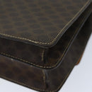 CELINE Macadam Canvas Hand Bag PVC Brown Auth 73012-16