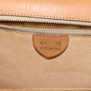 CELINE Macadam Canvas Hand Bag PVC Brown Auth 73012-18