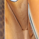 CELINE Macadam Canvas Hand Bag PVC Brown Auth 73012-20