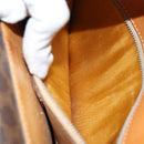 CELINE Macadam Canvas Hand Bag PVC Brown Auth 73012-21