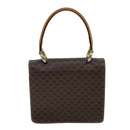 CELINE Macadam Canvas Hand Bag PVC Brown Auth 73012-2