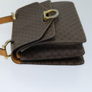 CELINE Macadam Canvas Hand Bag PVC Brown Auth 73012-4