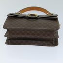 CELINE Macadam Canvas Hand Bag PVC Brown Auth 73012-5