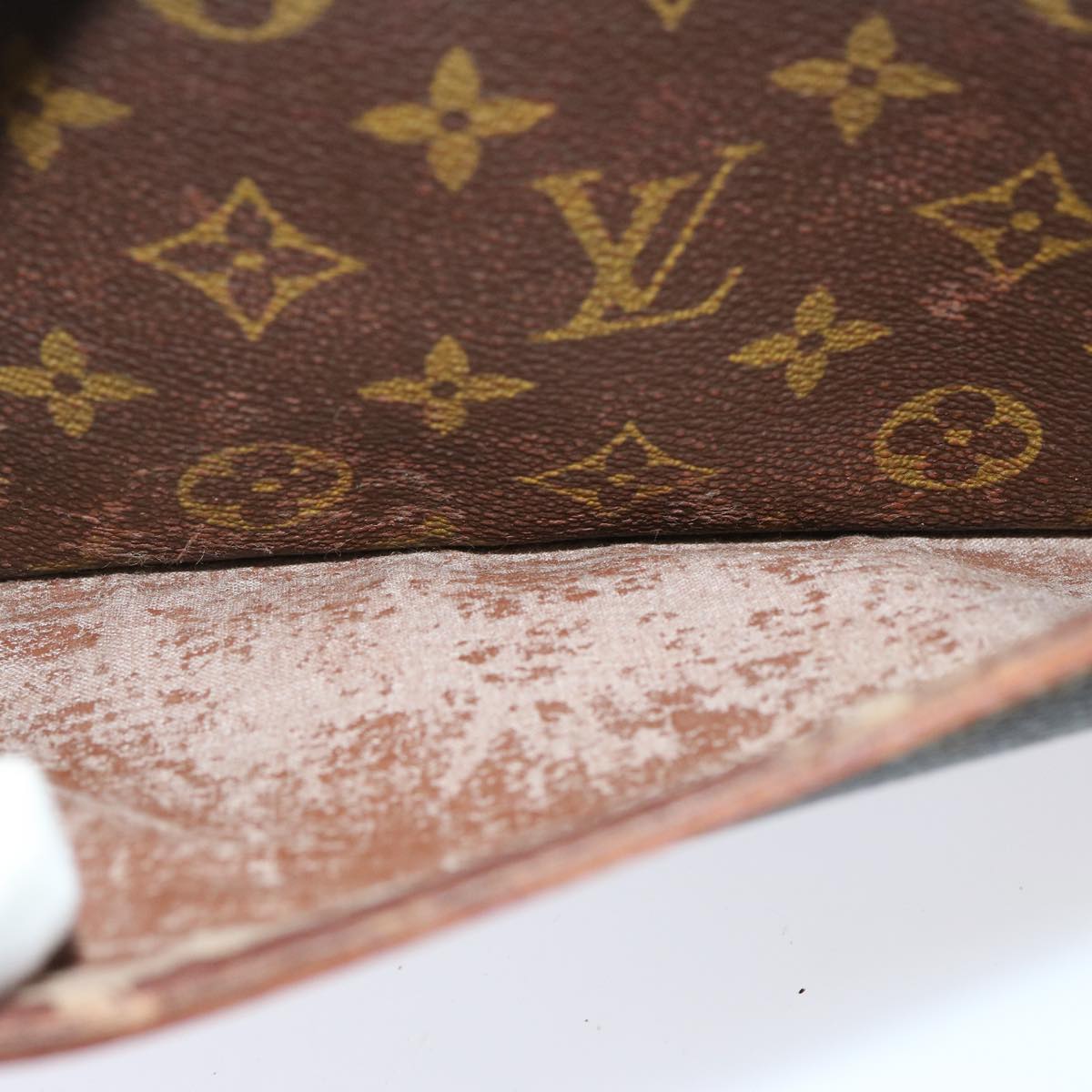 LOUIS VUITTON Monogram Compiegne 28 Clutch Bag M51845 LV Auth 73013