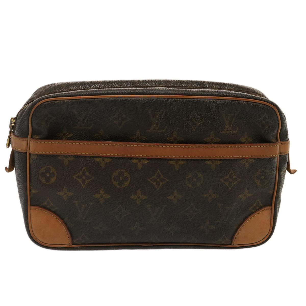 LOUIS VUITTON Monogram Compiegne 28 Clutch Bag M51845 LV Auth 73013