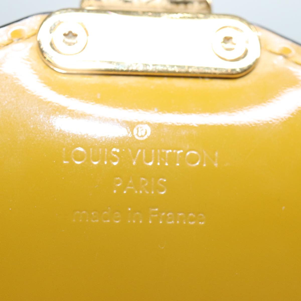 LOUIS VUITTON Monogram Vernis Monceau BB Bag 2way Veil Olive M91578 Auth 73022