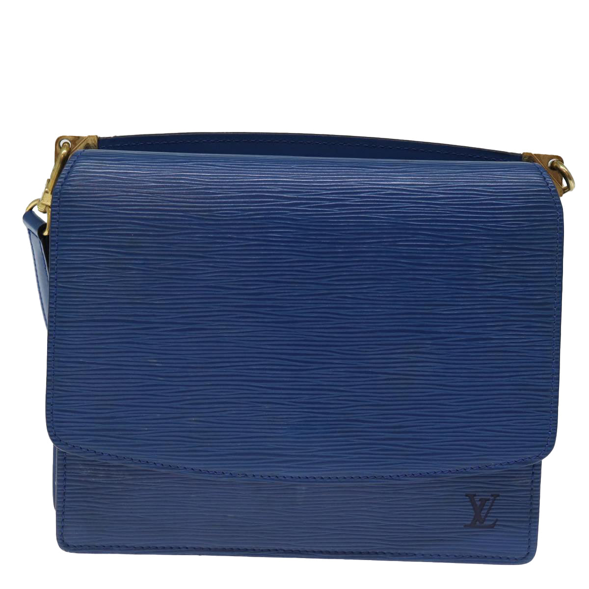 LOUIS VUITTON Epi Grenel Shoulder Bag Blue M52362 LV Auth 73029