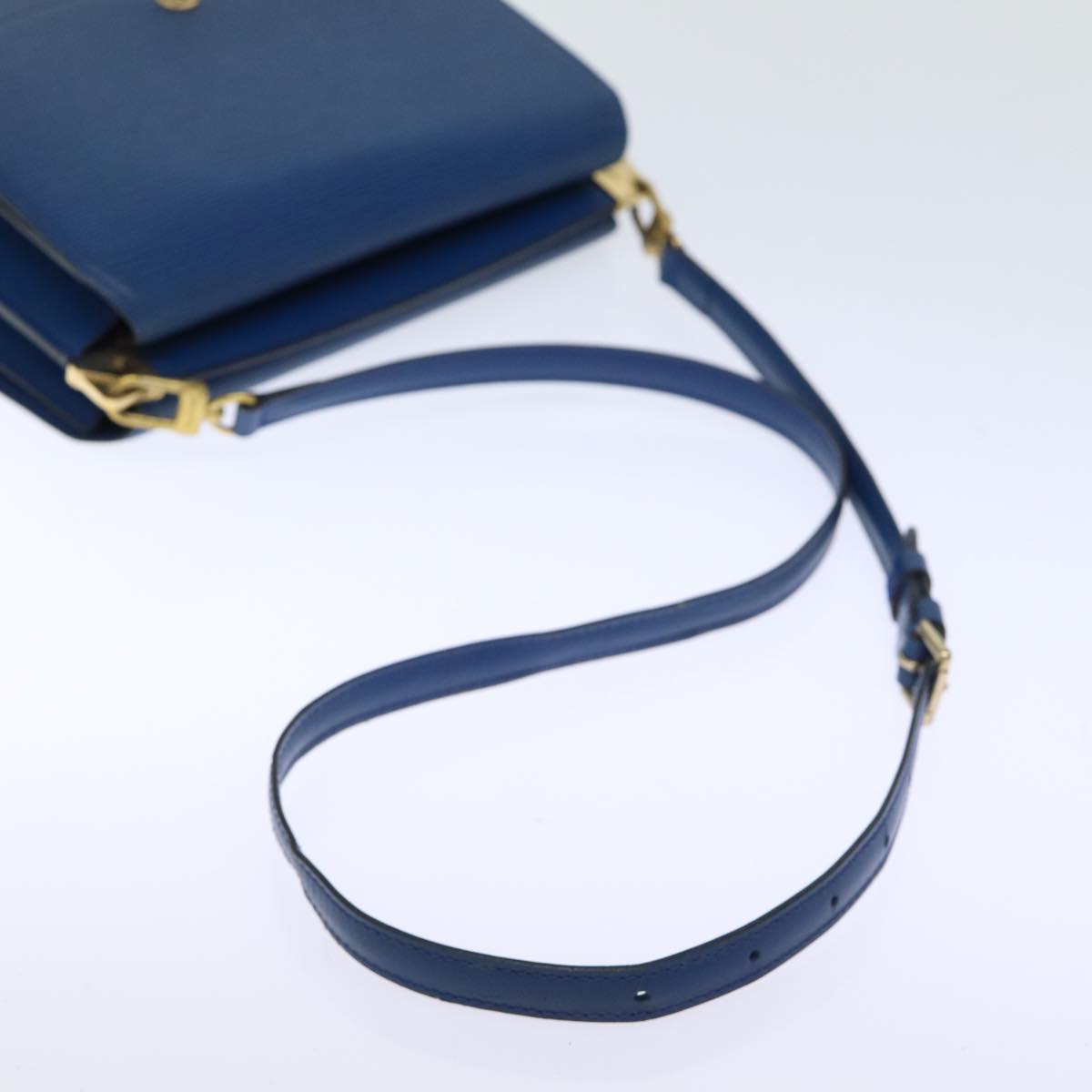 LOUIS VUITTON Epi Grenel Shoulder Bag Blue M52362 LV Auth 73029