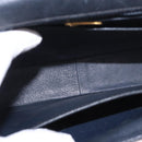 GUCCI Hand Bag Leather Black Auth 73035-21