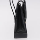GUCCI Hand Bag Leather Black Auth 73035-6