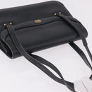 GUCCI Hand Bag Leather Black Auth 73035-7